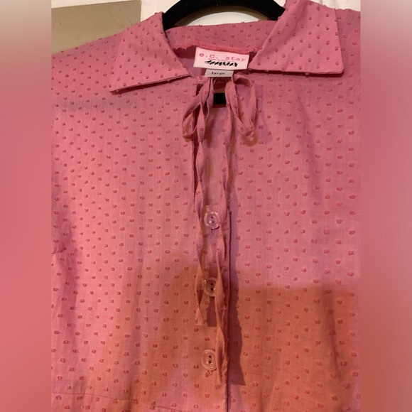 EC Star Swiss dot rockabilly pinup vintage dress L - Picture 2 of 6